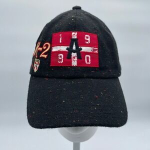 AKOO K-2 Black Speckled Embroidered Patch Baseball Cap One Size Strapback Hat